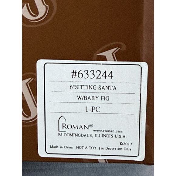 Roman Joseph's Studios 6" Sitting Santa Holding Baby #633244 Figurine Orig. Box - Picture 7 of 7